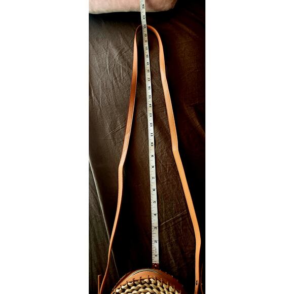 Bath & Body Works STRAW CROSSBODY Cosmetic or Beach Bag Boho Style - Picture 7 of 10